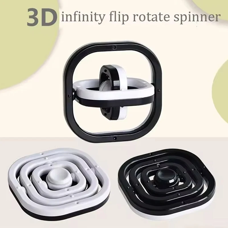 3D Flip Fidget Spinner jouet infini Flip toupie jouet adulte Antistress main Spinner jouet soulagement du Stress enfants Gyroscope cadeau