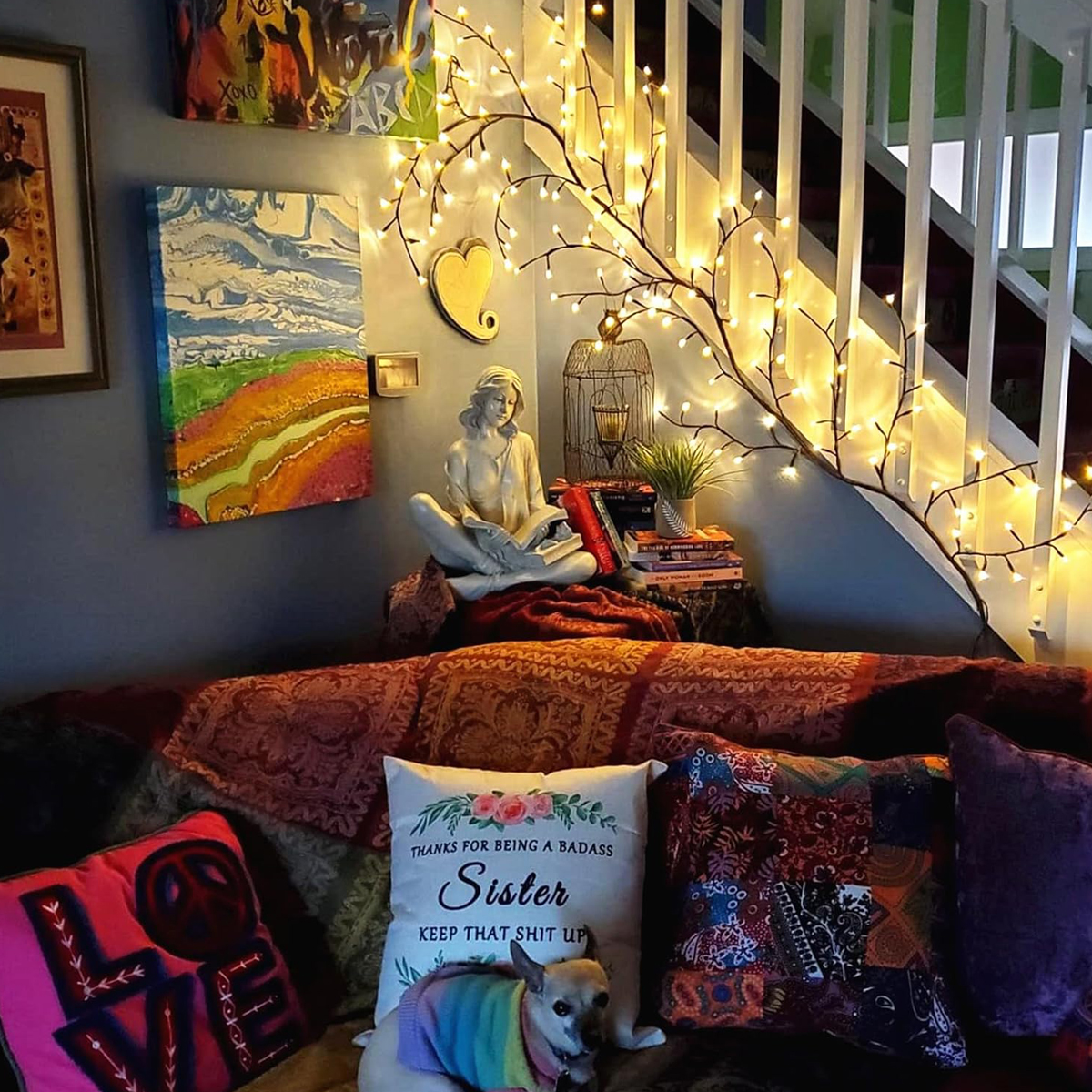 96 LED Elastyczne Lampki w Kształcie Wierzby, 8 Trybów, Dekoracyjne Lampki z Rattanu, Lampka Nocna, Do Ściany, Sypialni, Wewnątrz, Na Zewnątrz, na Boże Narodzenie