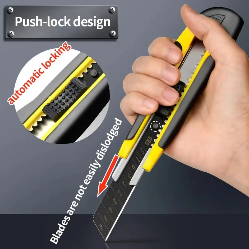 ขนาดใหญ่มีดศิลปะเครื่องตัดกระดาษสแตนเลสพลาสติกอเนกประสงค์ Handle ทนทานเครื่องเขียนสําหรับ DIY CRAFT วอลล์เปเปอร์โรงเรียนของขวัญ