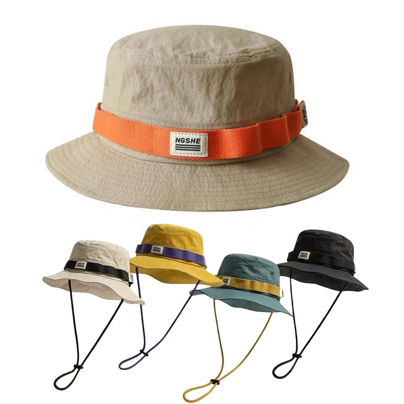 Chapéus de sol unissex de verão, proteção uv, viseira ajustável ao ar livre, chapéu de balde para homens, mulheres, caminhadas, acampamento, pescador, chapéu panamá