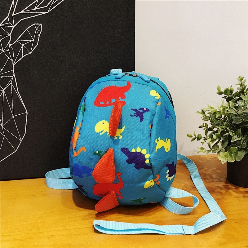 Infant Baby Dinosaur Safety Harness Backpack Toddler Kids Canvas Leash Anti-lost Kindergarten Bag Children Animal Schoolbag Gift