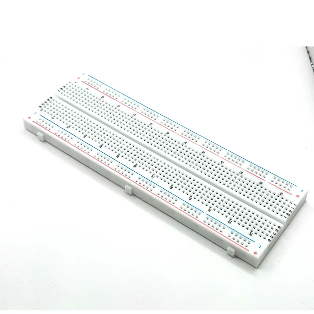 MB102 Solderless Breadboard 830 หลุมปลั๊กอเนกประสงค์ Prototyping วงจรการทดสอบบอร์ดสําหรับ DIY MB-102