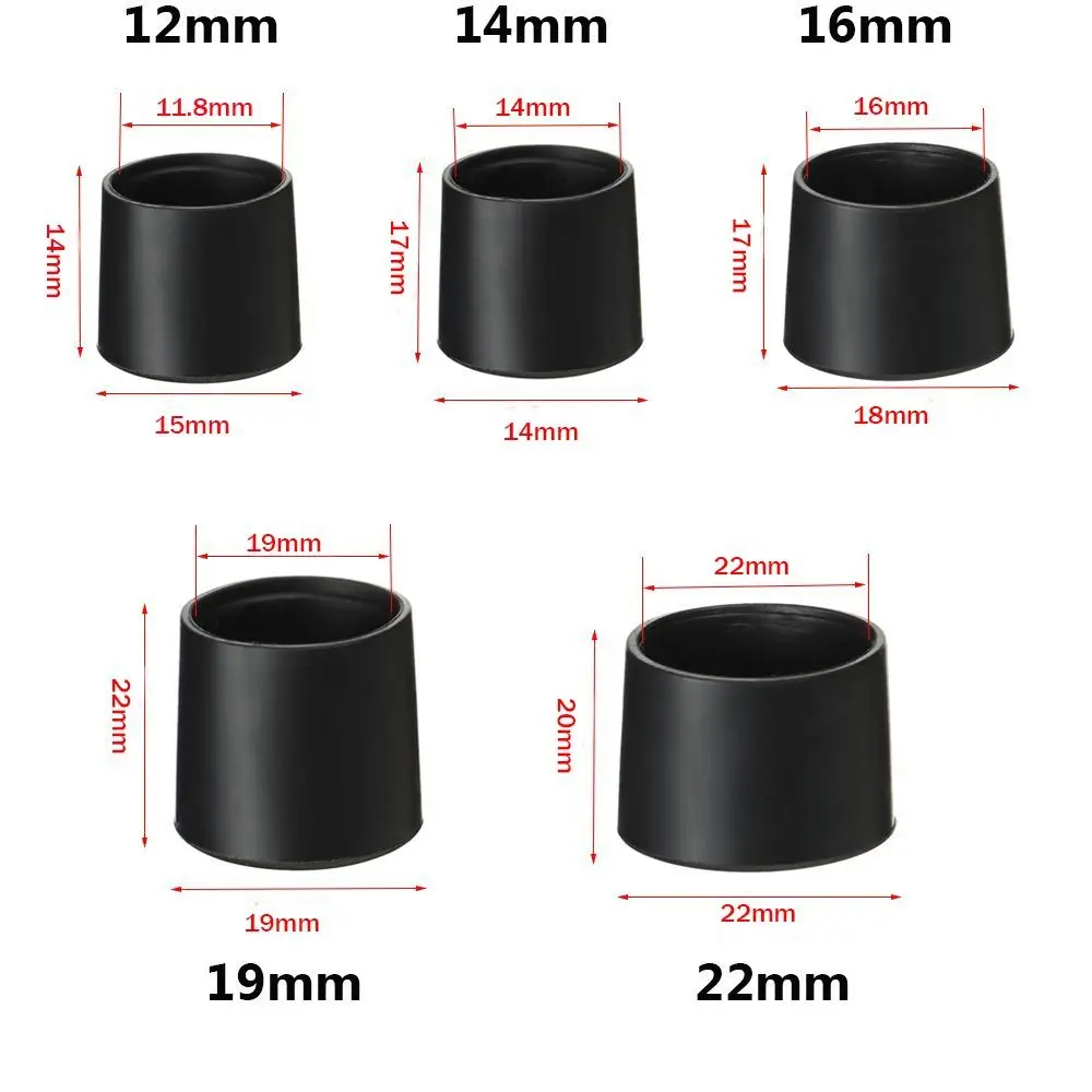 10ชิ้น/เซ็ต PVC เก้าอี้ขา Caps รอบด้านล่างแผ่นซิลิโคน Non-Slip ครอบคลุมชั้นเฟอร์นิเจอร์ตาราง Leveling ฟุตทนทาน