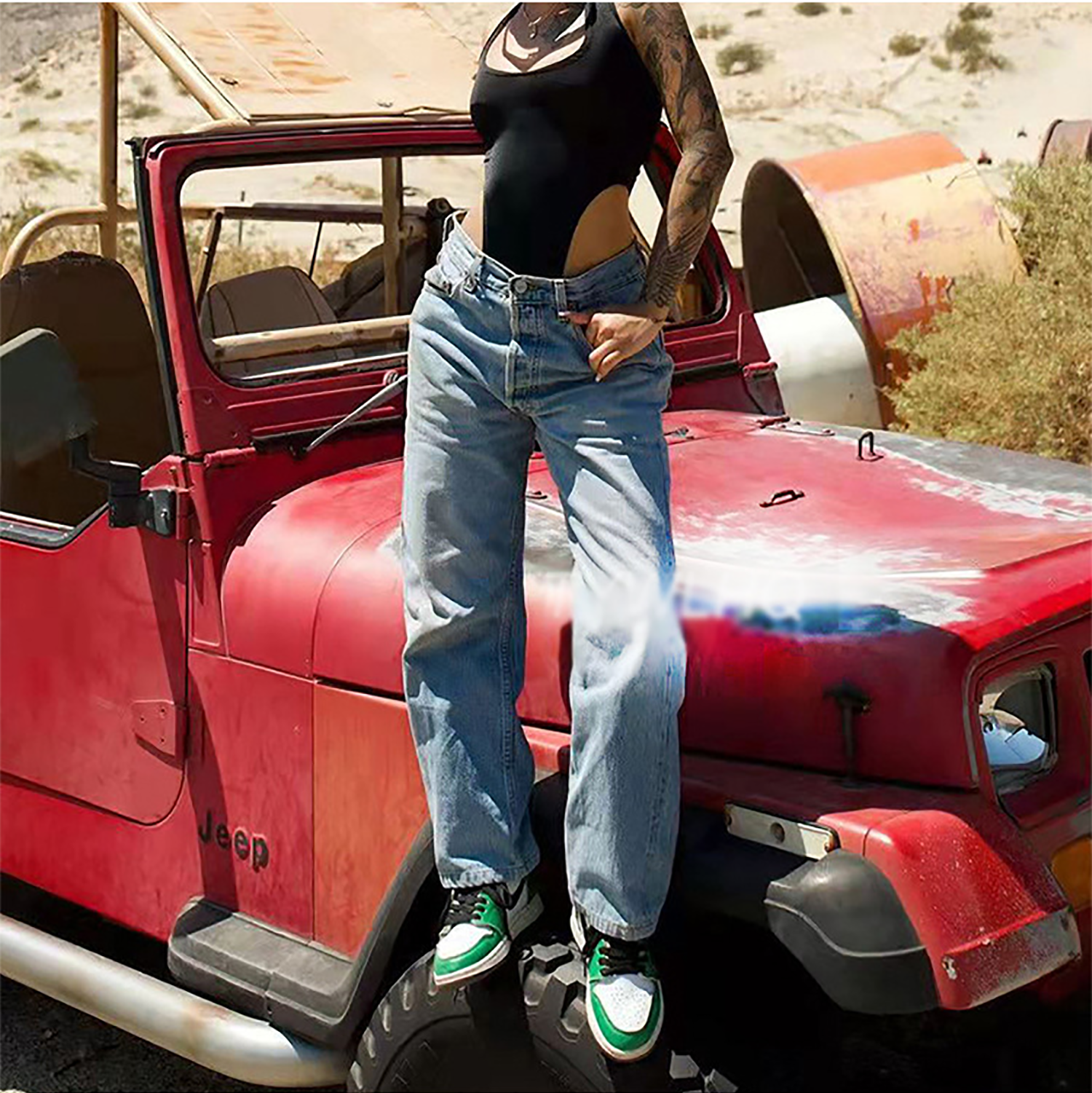 Mulheres perna larga calças de brim baggy senhora vintage punk cintura baixa solta calças jeans streetwear moda trashy longo skater