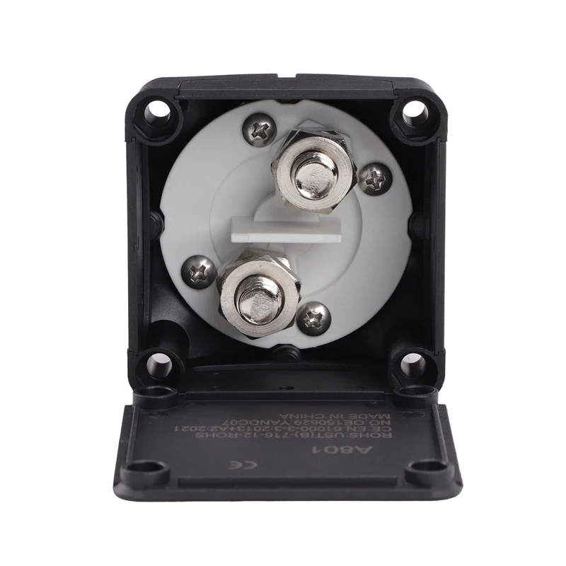 Auto Batterij Disconnect Switch 2 Positie 2 Pin M10 Batterij Aansluitschakelaar voor Boten Auto's Vrachtwagens Campers Trailers