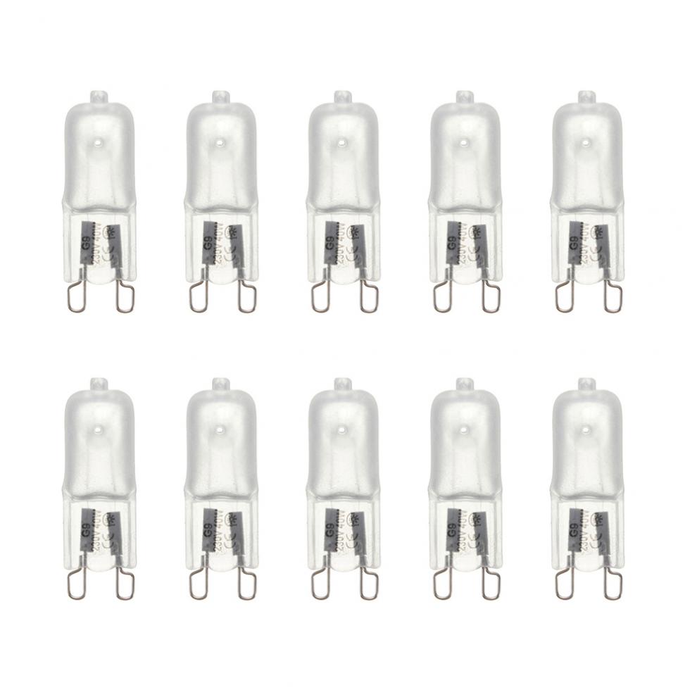 10pcs/lot G9 220-240V 40W Portable Warm White Halogen Bulb Light Lamp 3000-3500K Globe 230V Capsule Clear Bulbs