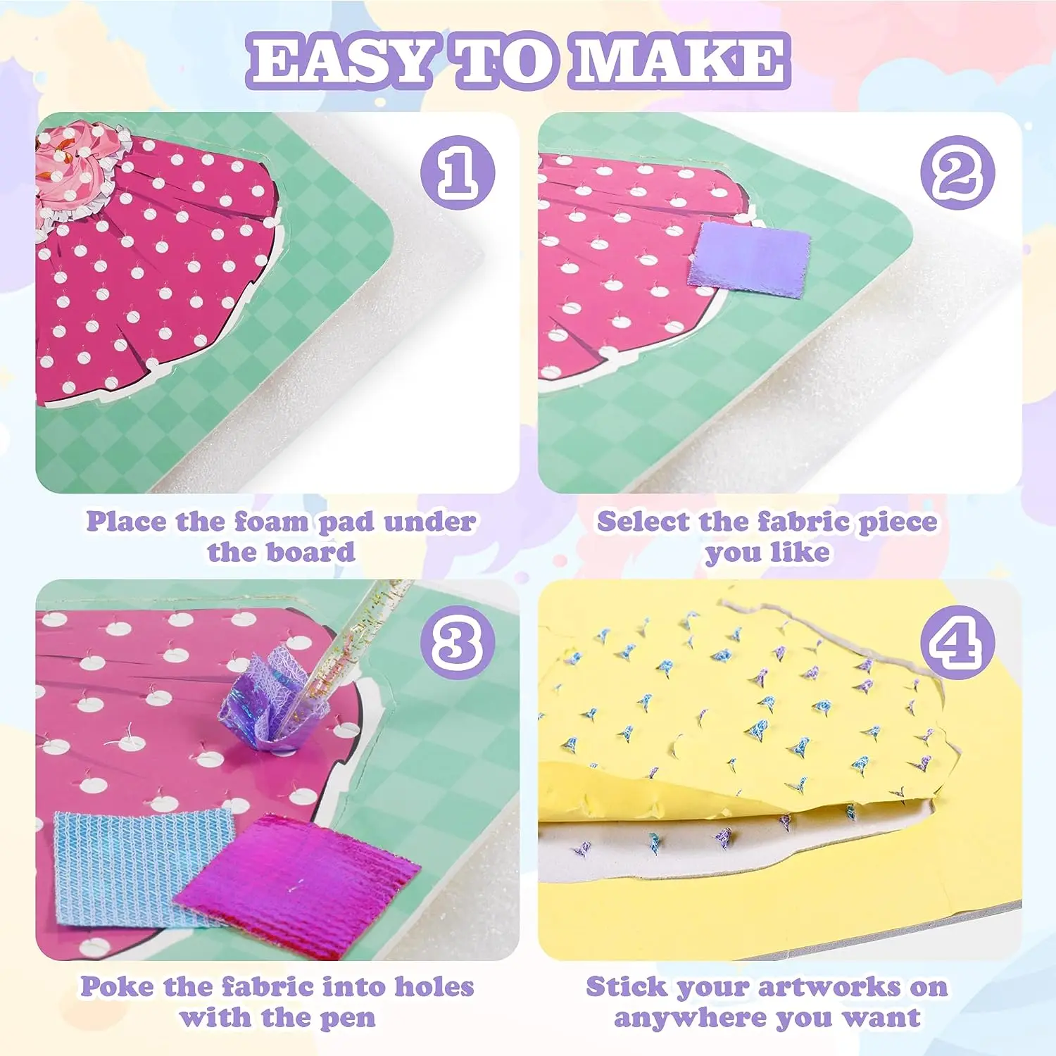 หัตถกรรมสําหรับสาวอายุปริศนาเจาะภาพวาด 12 เจ้าหญิงผ้า Poking Art DIY ของขวัญเด็กวันเกิดคริสต์มาส