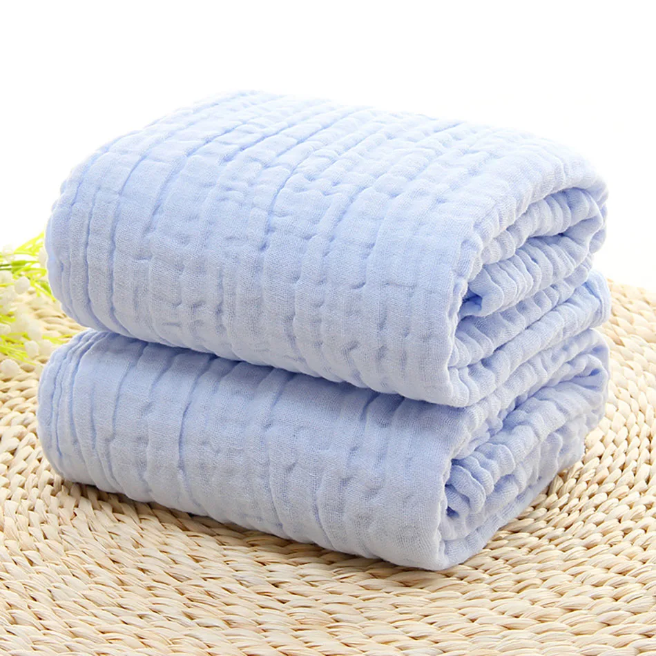Cotton Muslin 6 Layer Baby Blankets Soft Thickened Warmth and Breathable Cozy Ideal for Swaddling and Air Conditioning Rooms Use