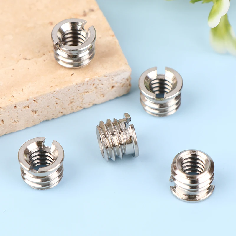 Tuerca de tornillo de cámara de 5 uds., tornillos convertibles de 1/4 a 3/8 pulgadas, tornillo adaptador estándar, tornillo de liberación rápida, tornillo adaptador de montaje en trípode