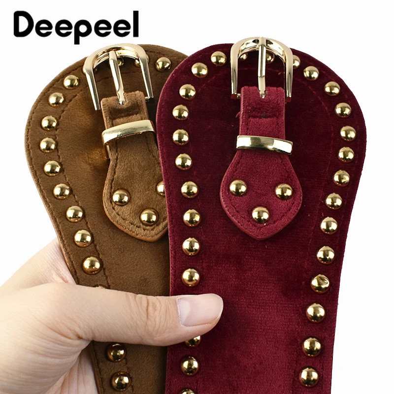 Cummerbunds élastiques en daim pour femme, ceinture large, corset de taille, rivet, mode décorative, luxe, accessoire environnemental, 60-80cm, 1 pièce