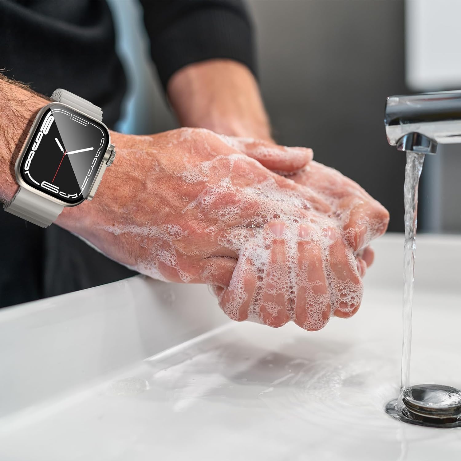 Screen Protector Cover for Apple Watch 44mm 45mm 40mm 41mm Hard PC Bumper Case for iwatch Series 9 8 7 6 5 4 SE Change To Ultra