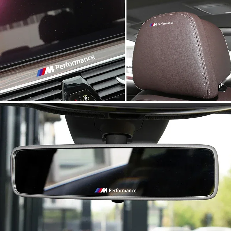 Pegatinas de decoración Interior de coche, insignias de estilo automático para BMW M M3 M4 M5 X1 X3 X5 X6 X7 F10 F20 F22 F30 G20 G30 Performance