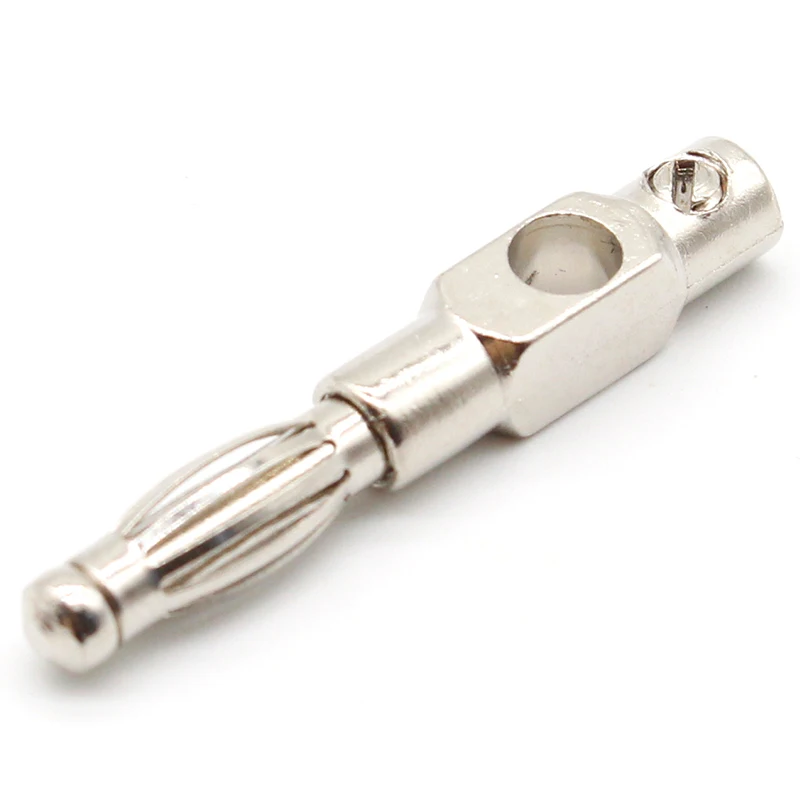 10 Cái/lốc Đỏ Và Đen 4Mm Solderless Bên Xếp Chồng Chuối Cắm