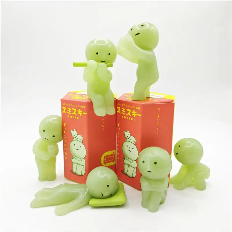 SMISKI Corner Small Creatures Blind Box Toys Luminous Elf Living Room Luminous Doll Gifts Toys Collect Ornaments