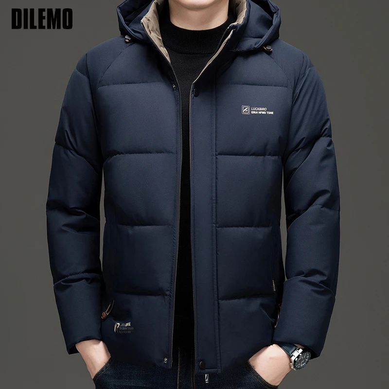 Top Grade Designer Neue Marke Männer Parka Jacke Dicke Casual Mode Mit Kapuze Abgeschnitten Windjacke Stepp Blase Mäntel Herren Kleidung
