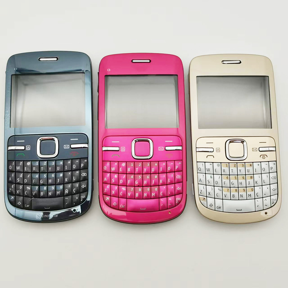 Original C3-00 C3 (2010) Mobile Cell Phone Russian Arabic Hebrew English Keyboard Made in Finland Unlocked