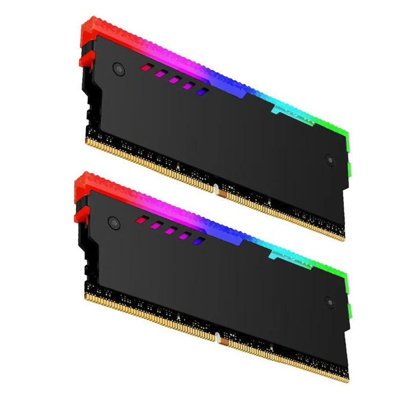 TEUCER Memory Cooling Vest ARGB Heat Sink RAM Cooling Kit Suitable For PC Desktop Computer Memory