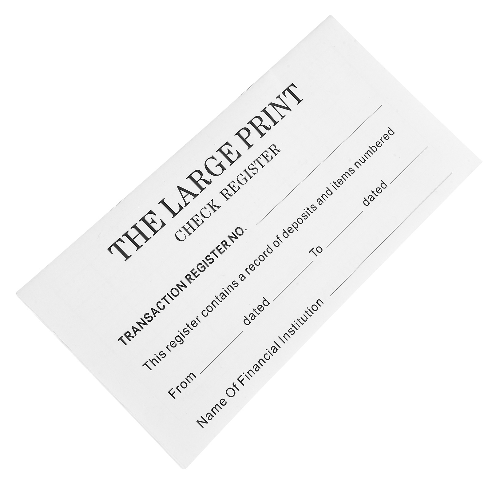 Chequeboek Financieel Grootboek Valuta Management Boek Notebook Onkosten Tracker Organisator Balans Chequeboek Recorder