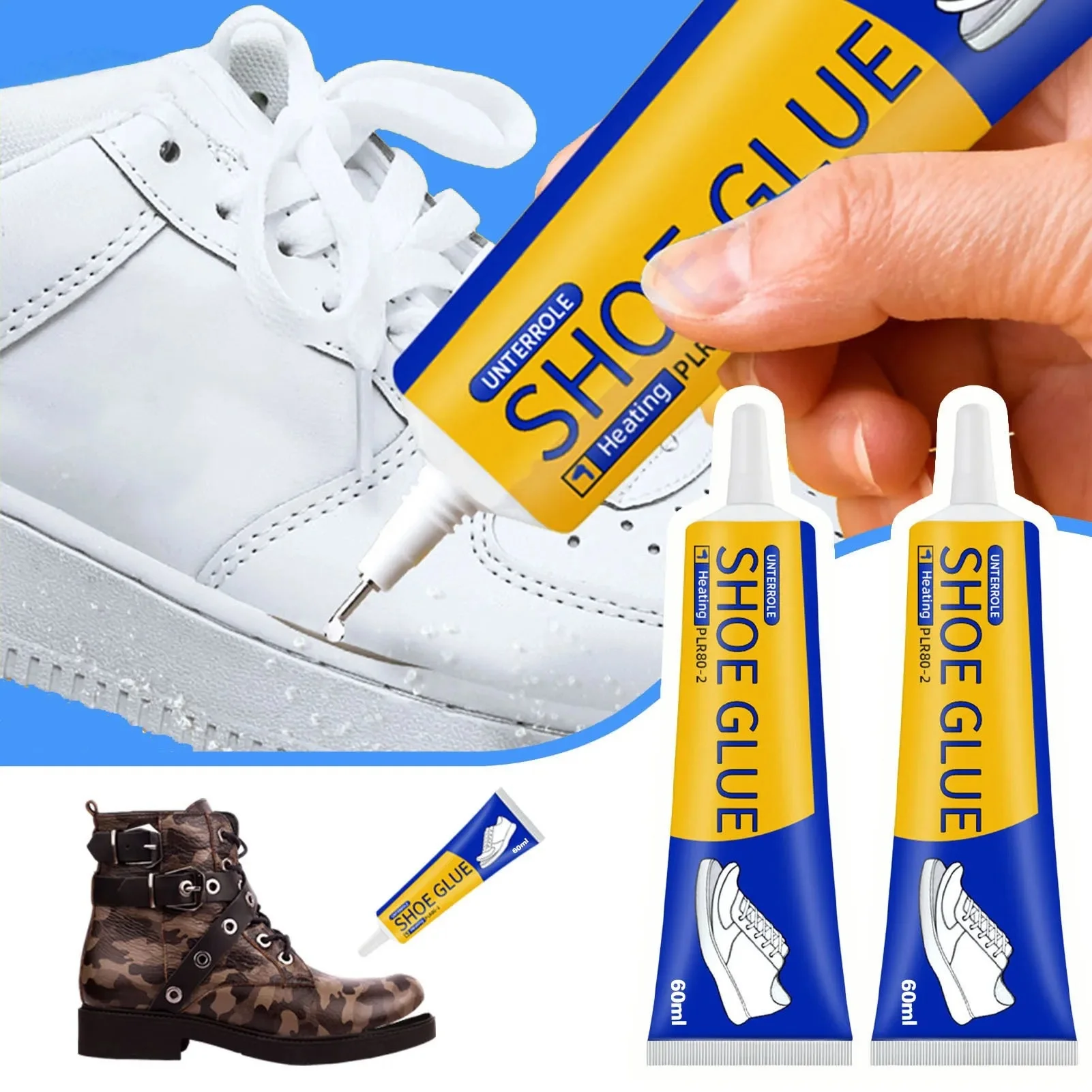 60ml Super Strong รองเท้ากาว DIY ซ่อมกาว Universal รองเท้ากันน้ําซีลสําหรับรองเท้าผ้าใบ BOOT หนัง Fast Repair กาว