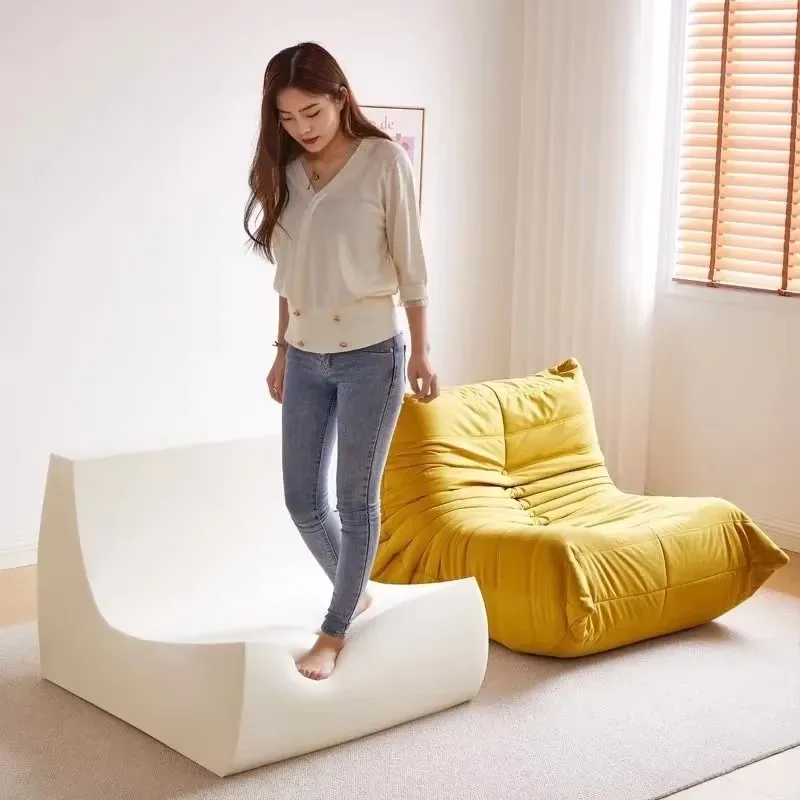 Divano pigro Caterpillar Balcone Sedia reclinabile per il tempo libero Rete rossa La camera da letto può sdraiarsi e dormire Tatami Divanetto singolo
