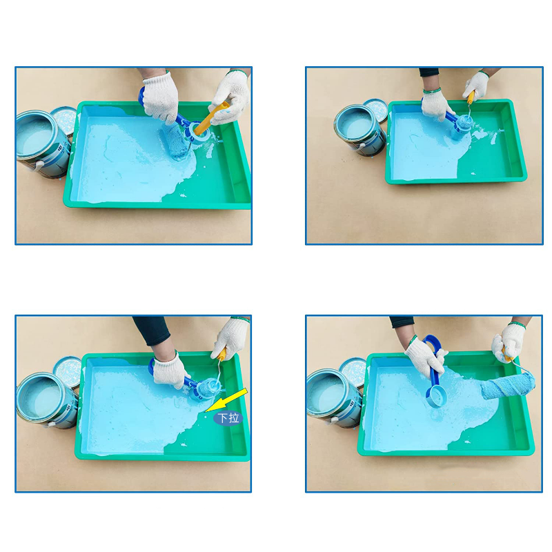 Roller Saver Cleaner เครื่องมือทําความสะอาดง่ายเป็นพิเศษ ลูกกลิ้งทาสี Spinner แปรงทําความสะอาดสําหรับทําความสะอาดแขน