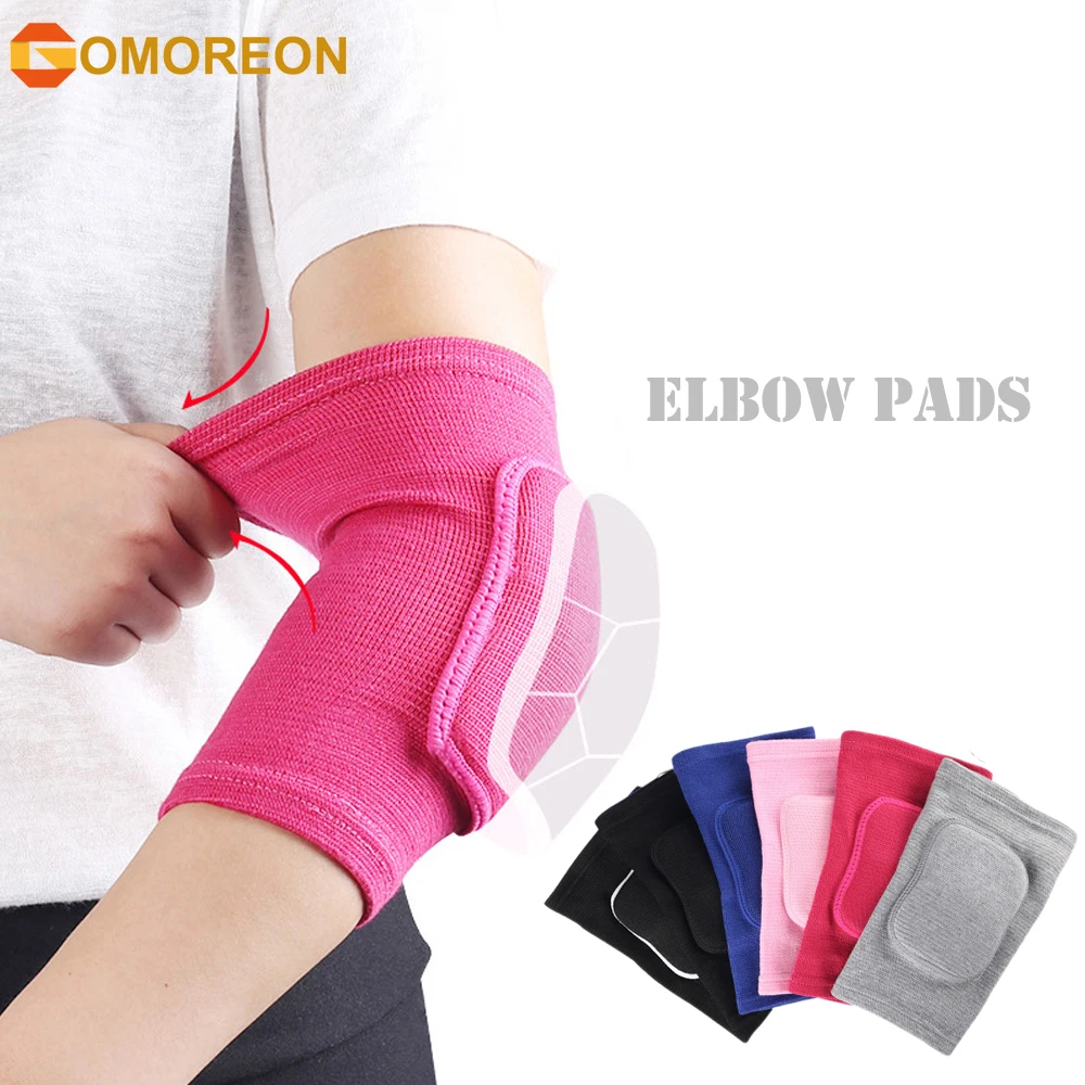 GOMOREON, 1 par de coderas de compresión, soporte para brazo, Protector de brazo para Fitness, envolturas para codo transpirables para voleibol y baloncesto