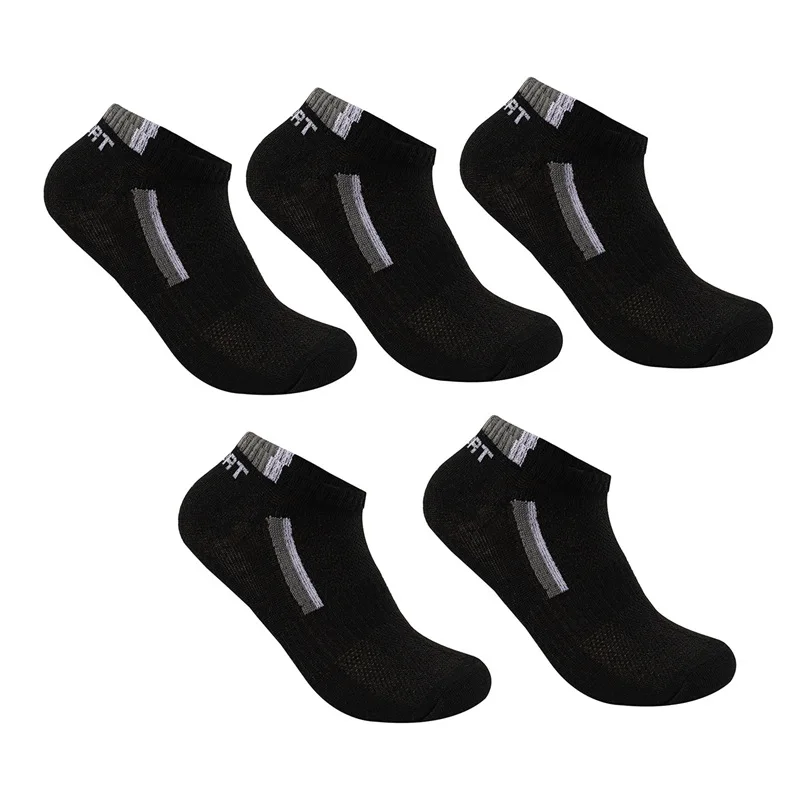 5 pares para mujeres y hombres calcetines de tubo bajo de moda Casual moda para mujer transpirable y encantador con patrón de barra más vendidos