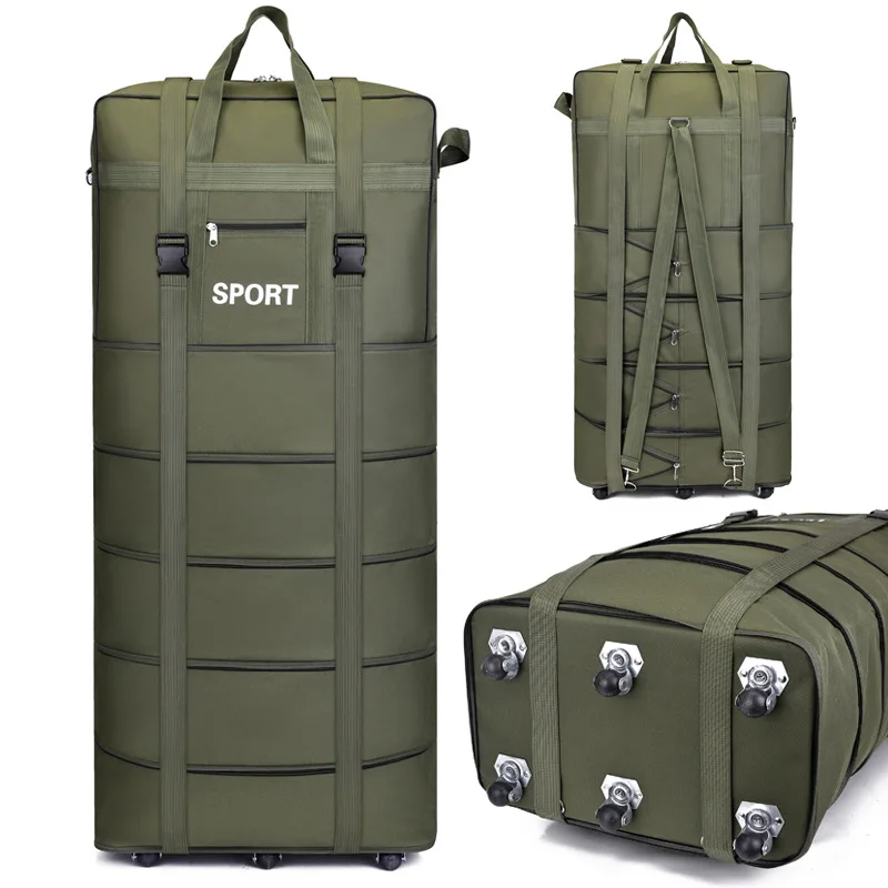 Bolsas de equipaje duraderas de gran capacidad, populares, Oxford, impermeables, bolsas de viaje con ruedas, equipaje