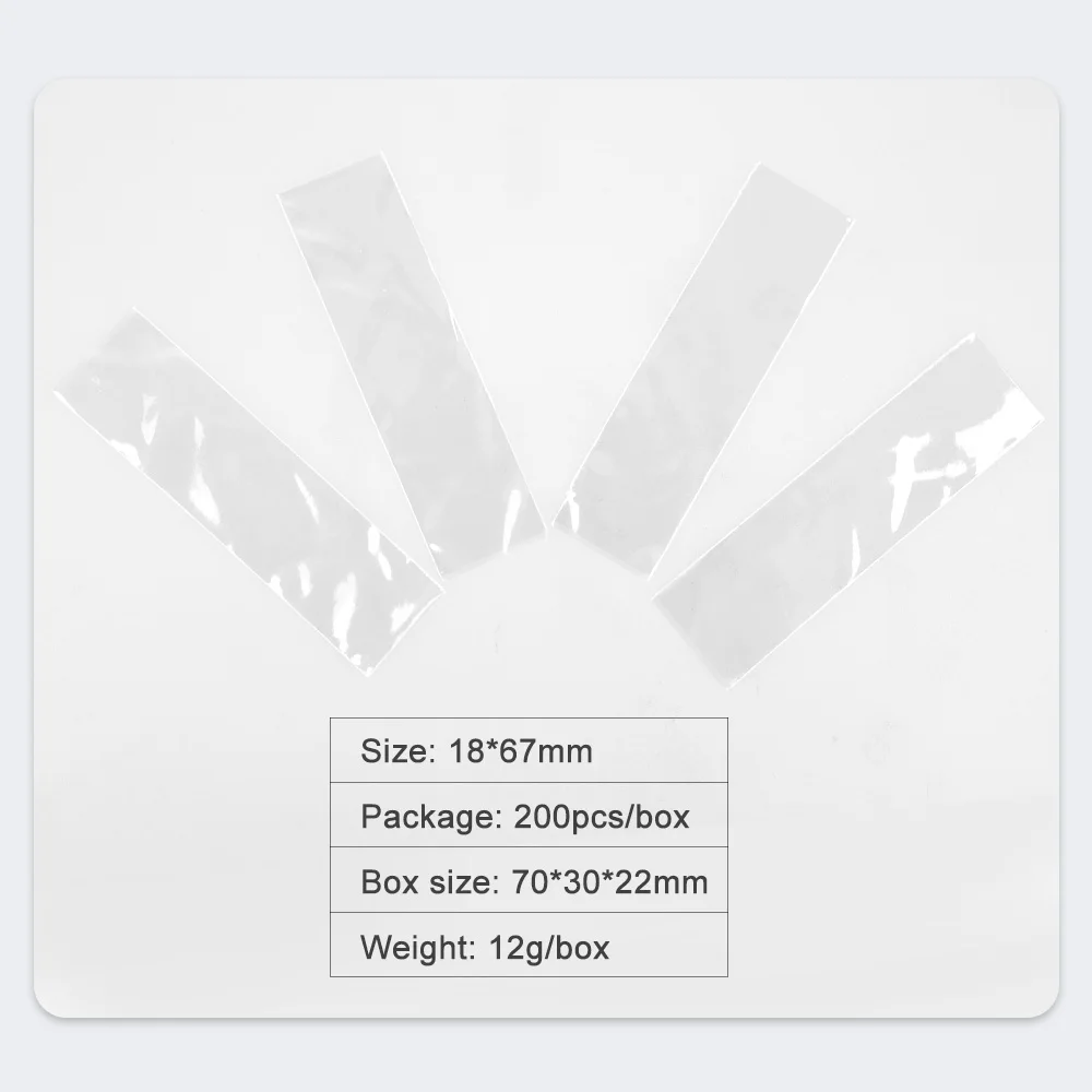 200 stks/doos denspay tandheelkundige leverancier wegwerp lichtgeleidestaaf beschermende filmhoes 18*67mm voor uithardingslicht