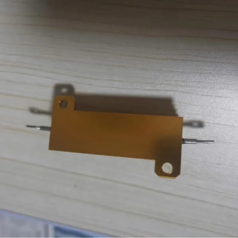 Rx24 50w watt Leistungs kühlung Metalls chale Aluminium Gold widerstand 1k 500r 300r 200r 150r 100r 12r 10r 8r 6r 5r 4r 2r 1r 1,5r 2,5r