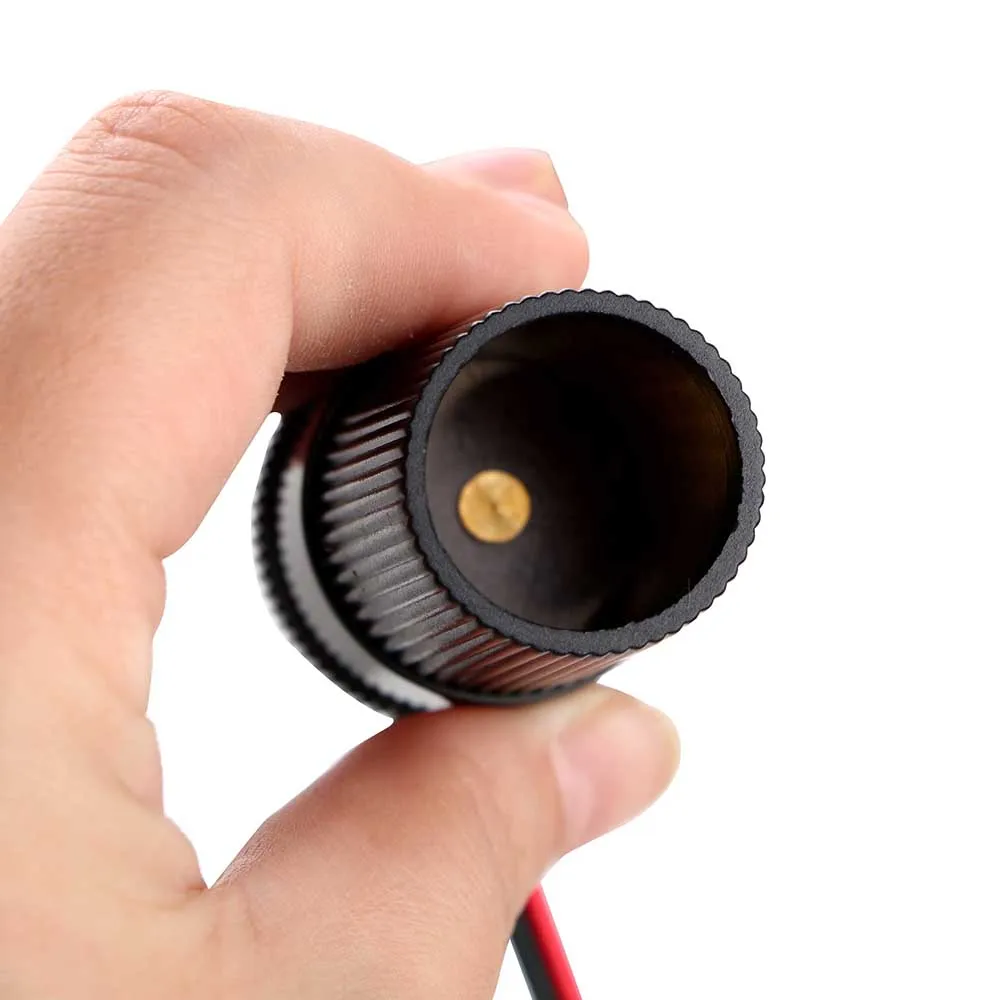 Auto High Power Puur Koperen Batterij Met Clip Naar Sigarettenaansteker Vrouwelijke Aansluiting 12V 24V Volt 220W Auto Contactstekker