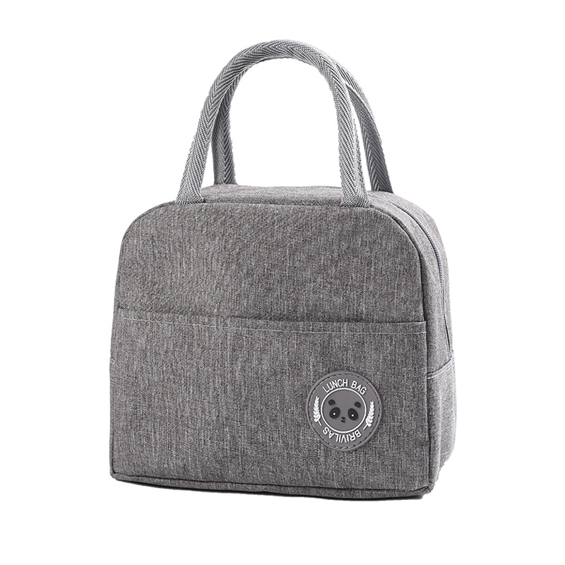 Borse per il pranzo isolanti in foglio di alluminio ionico alla moda, pacchetto di stoccaggio del ghiaccio, borsa da picnic impermeabile portatile per studenti
