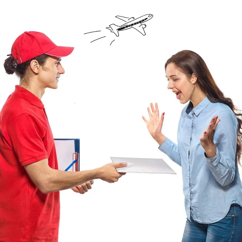 10 pçs/lote sacos de envelope de espuma branca auto selo mailers acolchoados envio envelopes com bolha saco de envio pacotes saco