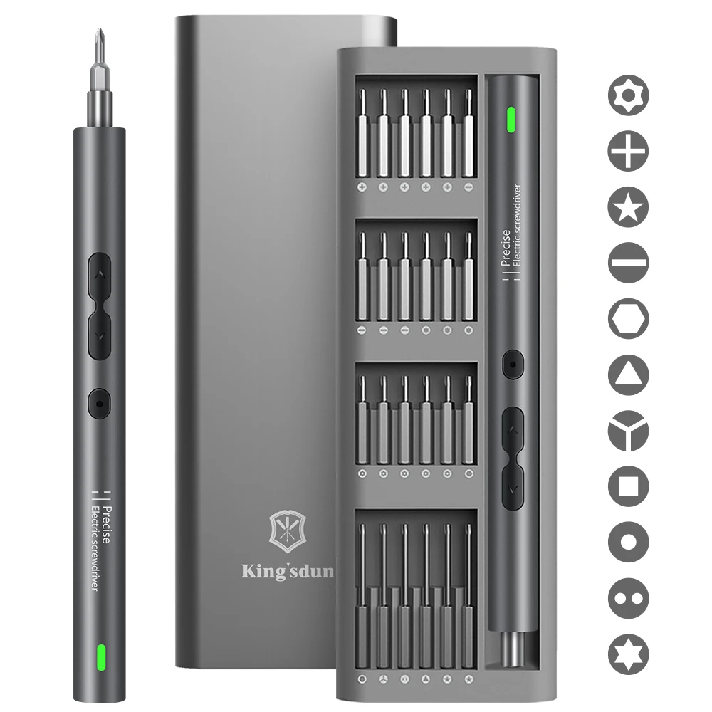 Destornillador eléctrico 51/28/120 en 1, juego de precisión, herramienta eléctrica, punta pequeña magnética recargable para reparación de teléfonos móviles Xiaomi