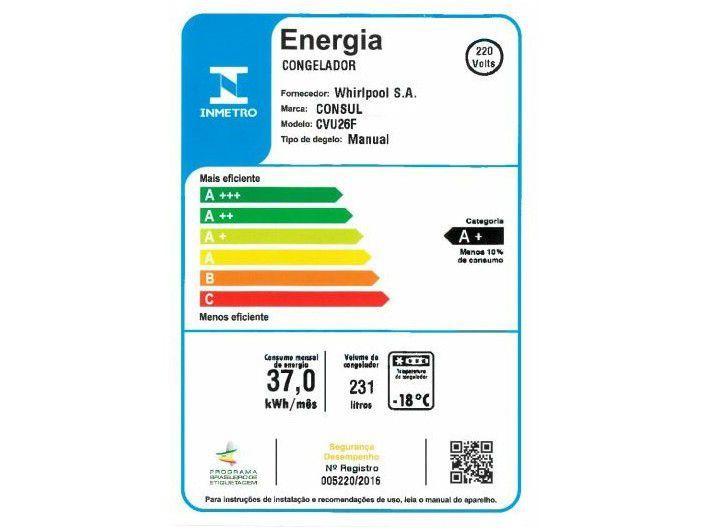Freezer Vertical Consul 1Porta 231L CVU26FBANA