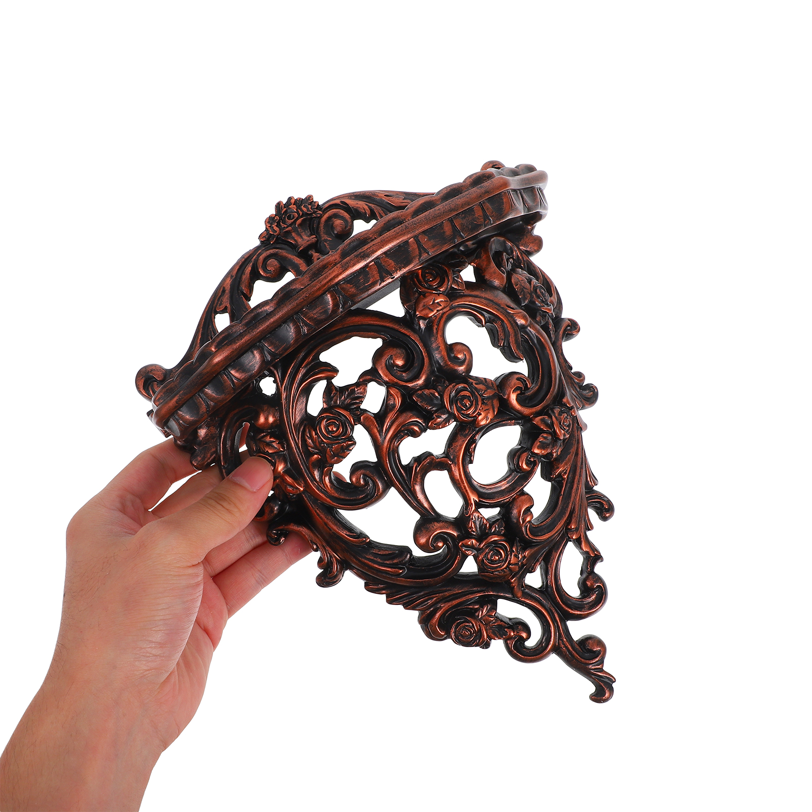 Metall Farbe Wand Hängen Bord Dekorative Regal Europäischen Stil Lagerung Rack Hause Kleinigkeiten Container Kinder Möbel