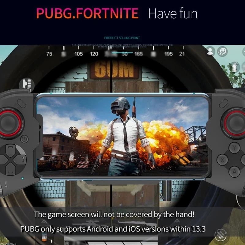 Joystick per gamepad per telefono cellulare per iPhone Controllo Android Controller Bluetooth Trigger Pubg Mobile Game Pad Gaming Cellulare Mando