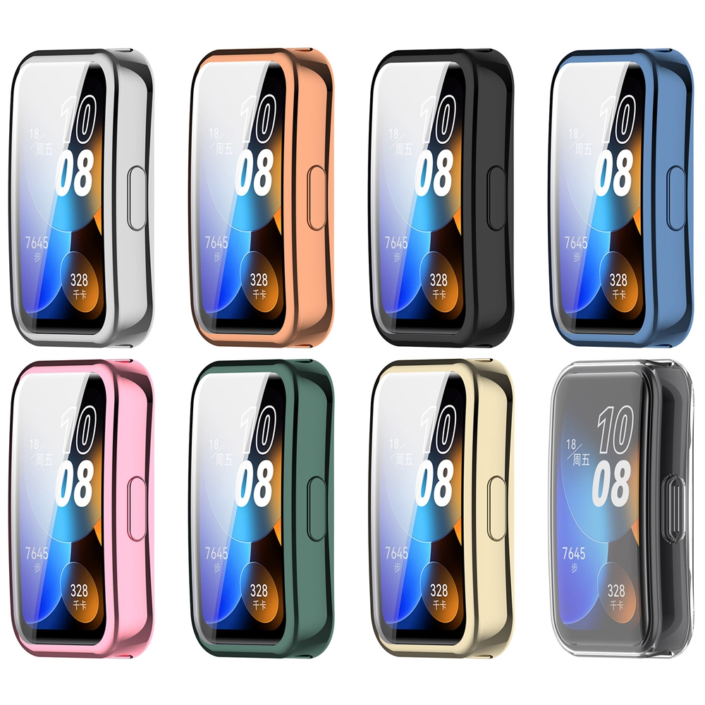 Soft TPU Case For Huawei Band 9 8 Accessories All-around Bumper Smart Watch Shell Cover For Huawei Band8 Band9 Screen Protector