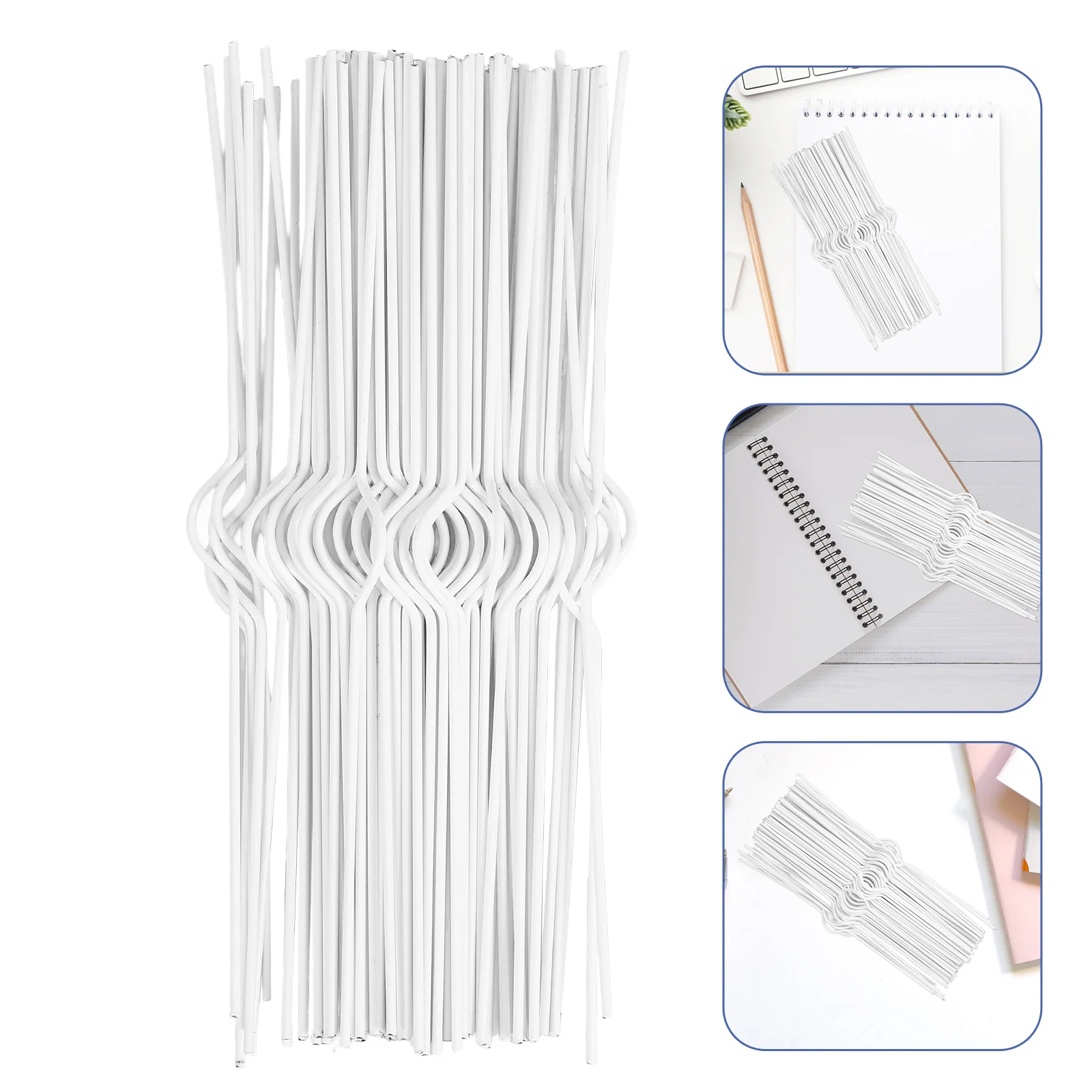 100 Pcs Poster Hook Hangers Calendar Hooks Iron Hanging Small Binder for Calendars