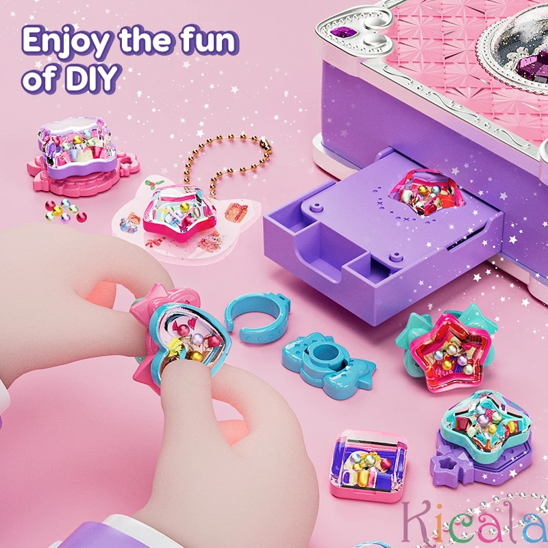 3D マジック DIY ステッカーマシンジュエリー作成キット子供のための DIY 手作りリングブレスレットマジックブッククリエイティブ手作りギフトボックスセット