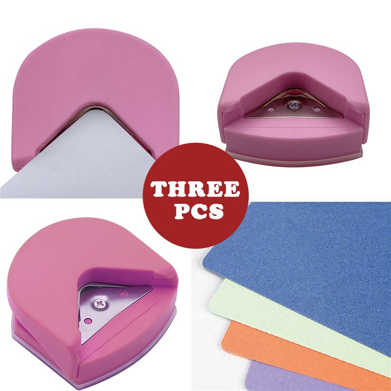 3PCS Mini Portable Corner Rounder Paper Punch Card Photo Cutter Diy Craft Scrapbooking Tools Maker Machine Paper Trimmer