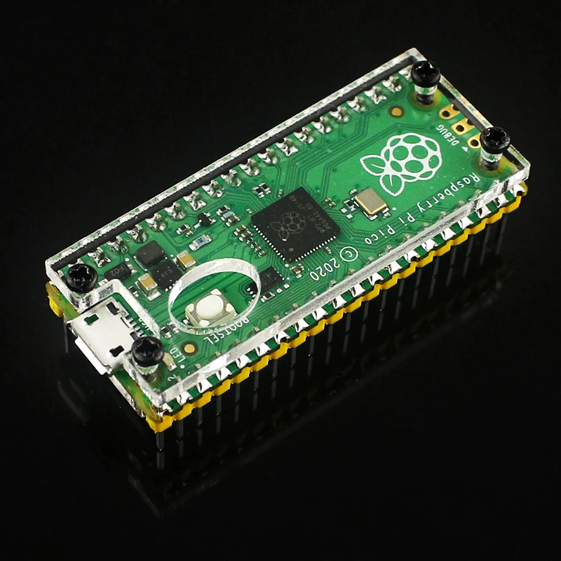 Чехол Raspberry Pi Pico, акриловый прозрачный чехол для Pico Board RP2040, микроконтроллер, микрокомпьютеры Pico W