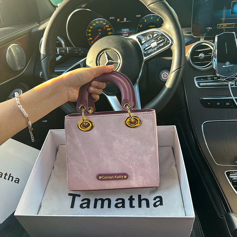 TAMATHA レディース クロスボディバッグ 刺繍 アイスプラム ピンク タイダイ シングルショルダーバッグ ファッショナブルなエスニックスタイル ソフト PUレザー