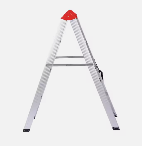 Escalera aislada plegable de aluminio de estilo industrial moderno para aplicaciones al aire libre de taller doméstico y supermercado