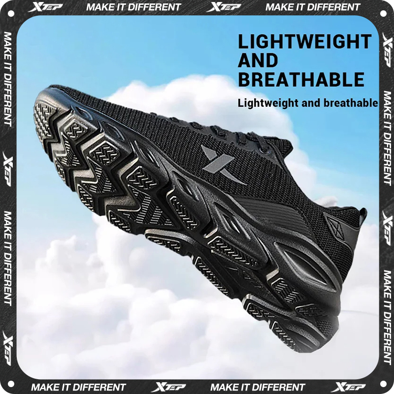 Мужские кроссовки Xtep, весна 2024, впитывающая пот спортивная обувь, износостойкие стабильные спортивные кроссовки 880119115131