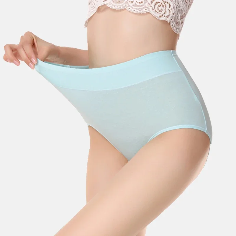 Calzoncillos cómodos de algodón Para mujer, ropa interior de cintura alta, bragas ultrafinas sexys, lencería Para Damas