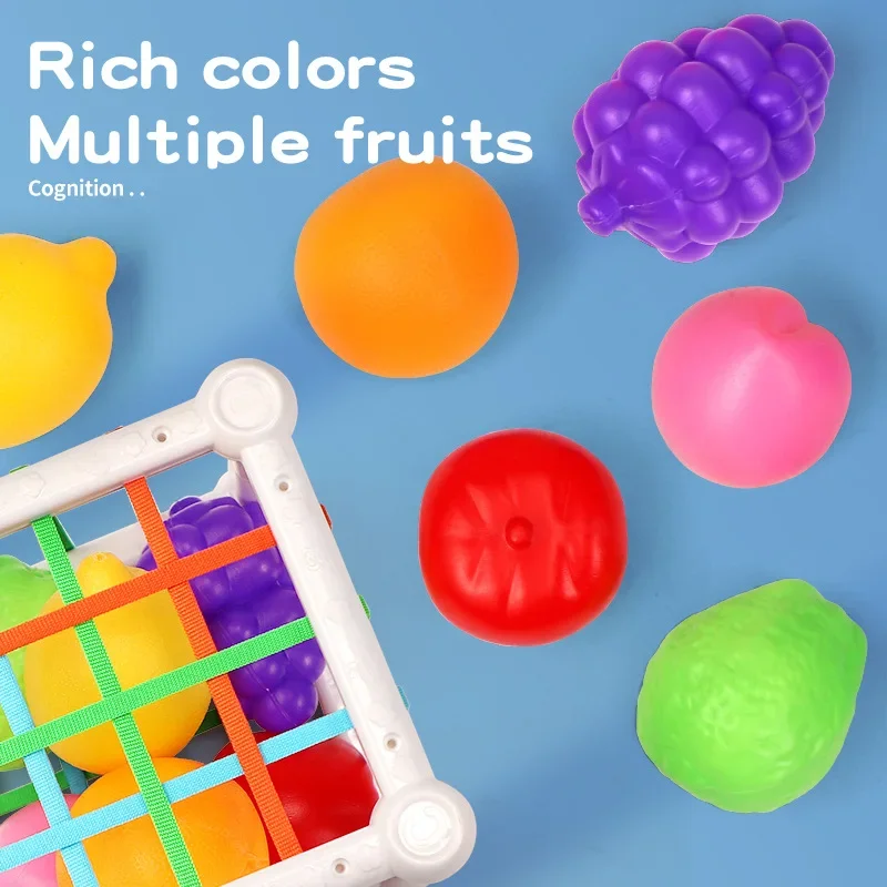 7 pçs crianças educacional cubo forma correspondência empilhamento aprendizagem brinquedos educativos jogos brinquedos do bebê