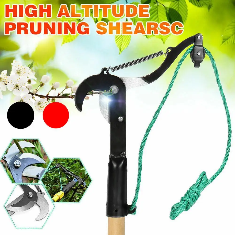 Manual Pruner High-Altitude Branch Scissors Extendable Fruit Tree Pruning Saw Cutter Garden Trimmer Tool With Rope Garden Shears