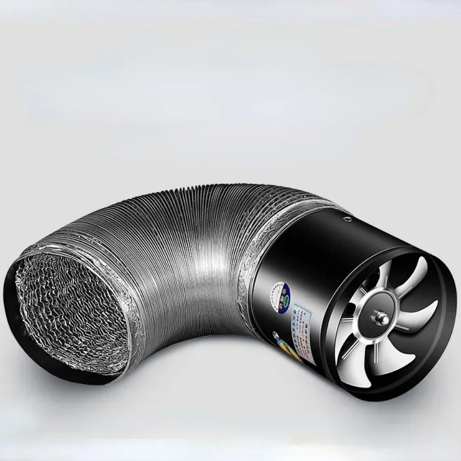 4''6''8'' Tubo cucina WC ventola di scarico persiana ventola di scarico aria ventilazione soffitto booster Ventilatore ventola di scarico in metallo