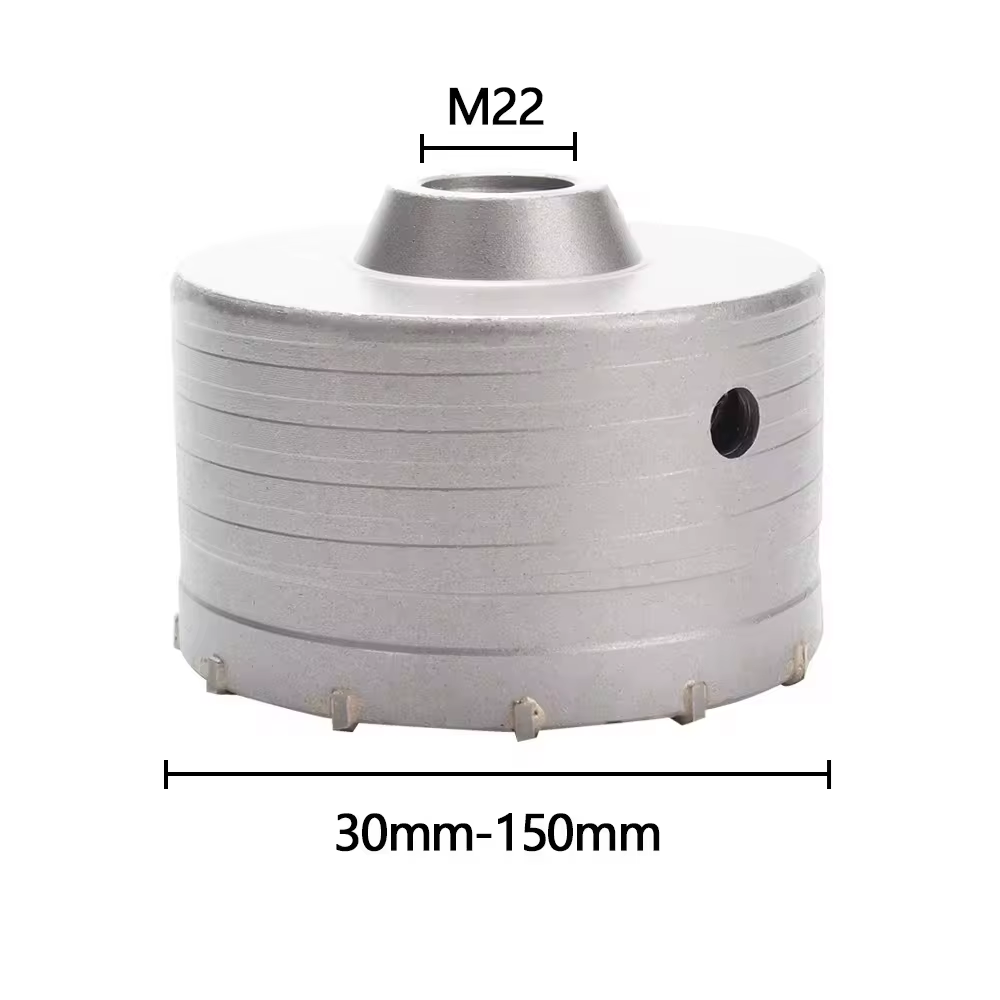 1 pz 30-150mm corona di perforazione per sega a tazza per muro di cemento SDS PLUS set di punte per trapano a percussione con albero tondo strumento per taglierina per pietra di cemento